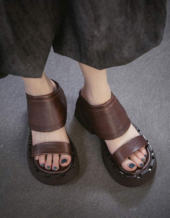 Handmade Summer Open Toe Platform Sandals Slippers Obiono June Shoes Collection 2026 95.00