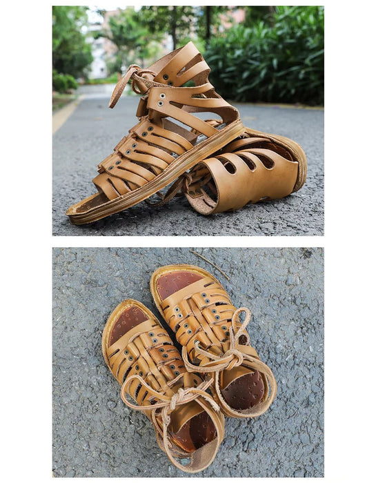 Handmade Summer Vintage Gladiator Sandals for Men (size 38-size 45) June Shoes Collection 2026 189.9