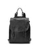 Handmade Tanned Large Capacity Leather Backpack for Men in Black