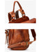 Handmade Tanned Large Capacity Leather Backpack for Men Details