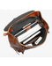 Handmade Tanned Large Capacity Leather Backpack for Men Inside Details