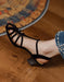 Handmade Velvet T-strap Vintage Chunky Heels Sandals Black July Shoes Collection 2026 95.00