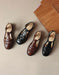 Handmade Vintage Leather Woven T-strap Sandals Slingback May Shoes Collection 2026 105.00