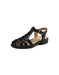 Handmade Vintage Leather Woven T-strap Sandals Slingback May Shoes Collection 2026 105.00