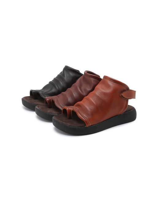 Summer Slingback Handmade Retro Flat Sandals December New 2019 79.00