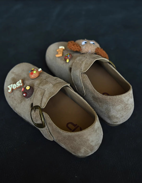 Heightening Insoles Comfortable Wide Toe Clogs