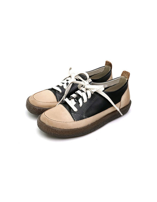 Lace Up Leather Flat Casual Shoes May Shoes Collection 71.00