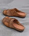 Leather Match Round Toe Comfortable Suede Clogs Slippers April Shoes Collection 2026 82.00