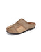 Leather Match Round Toe Comfortable Suede Clogs Slippers April Shoes Collection 2026 82.00