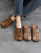 Leather Match Round Toe Comfortable Suede Clogs Slippers April Shoes Collection 2026 82.00