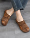 Leather Match Round Toe Comfortable Suede Clogs Slippers April Shoes Collection 2026 82.00