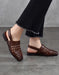 Leather Woven Hollow Close Toe Flat Sandals Slingback April Shoes Collection 2026 79.90 