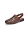 Leather Woven Hollow Close Toe Flat Sandals Slingback April Shoes Collection 2026 79.90 