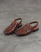 Leather Woven Hollow Close Toe Flat Sandals Slingback April Shoes Collection 2026 79.90 
