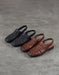 Leather Woven Hollow Close Toe Flat Sandals Slingback April Shoes Collection 2026 79.90 