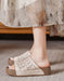 Leather Woven Light Weight Summer Holiday Slippers June Shoes Collection 79.9