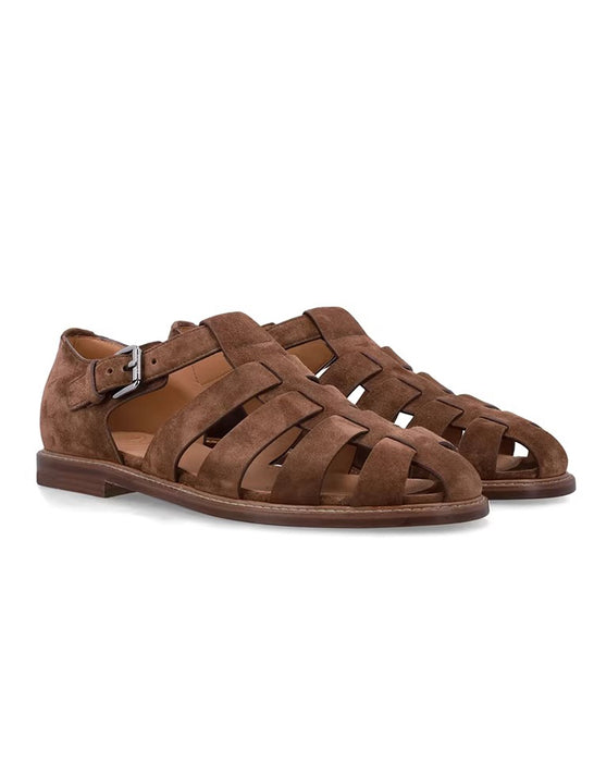 Men's Summer Leather Woven Handmade Gladiator Sandals (size38-size44) April Shoes Collection 2026 128.00