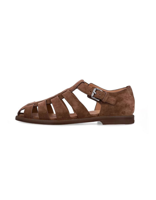 Men's Summer Leather Woven Handmade Gladiator Sandals (size38-size44) April Shoes Collection 2026 128.00