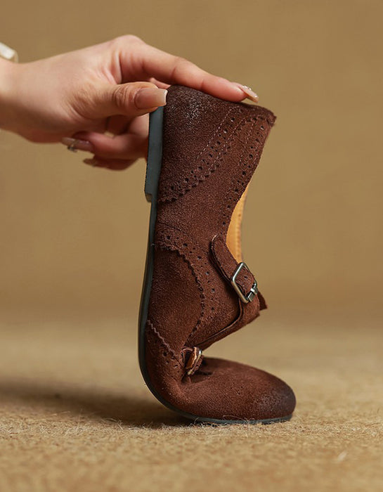 Monk Strap Embossed Vintage Flat Oxford Shoes March Shoe Collection 2026 106.00