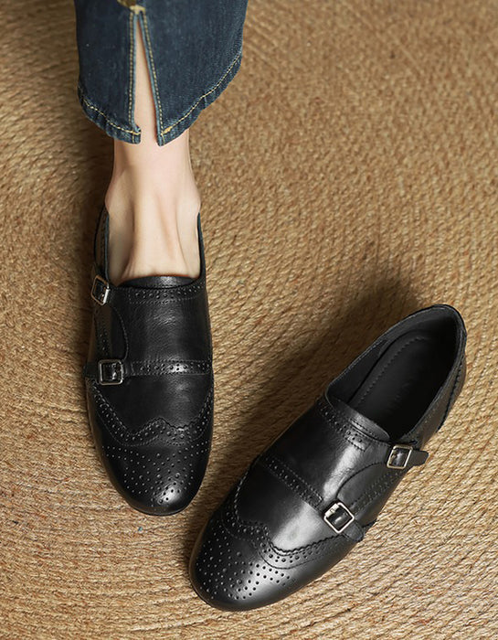 Monk Strap Embossed Vintage Flat Oxford Shoes March Shoe Collection 2026 106.00