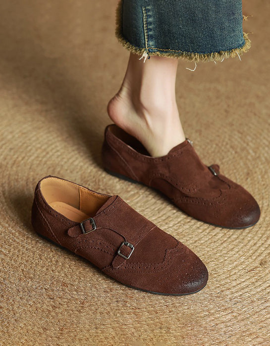 Monk Strap Embossed Vintage Flat Oxford Shoes March Shoe Collection 2026 106.00