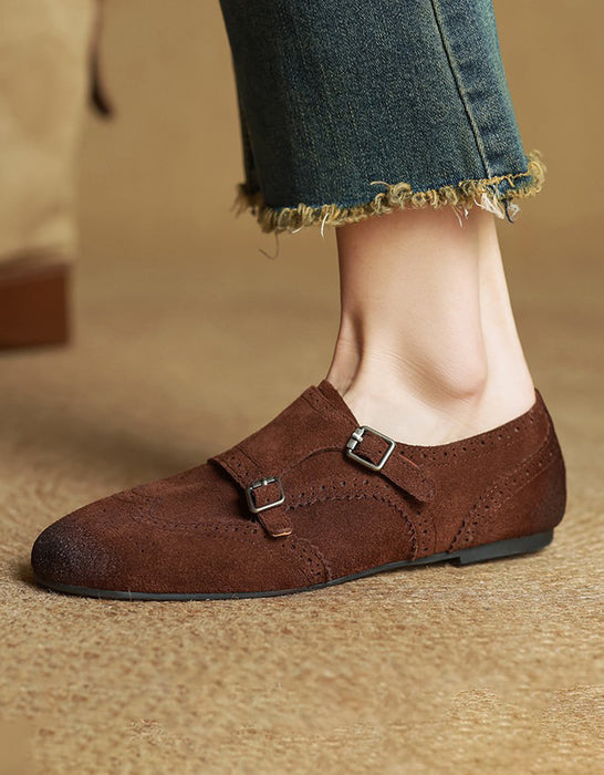 Monk Strap Embossed Vintage Flat Oxford Shoes March Shoe Collection 2026 106.00