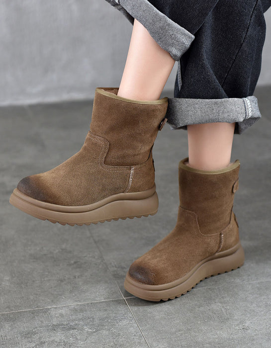 Botines de piel retro hechos a mano para mujer | Zapatos de regalo