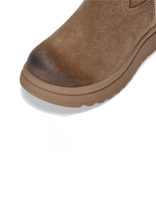 Botines de piel retro hechos a mano para mujer | Zapatos de regalo