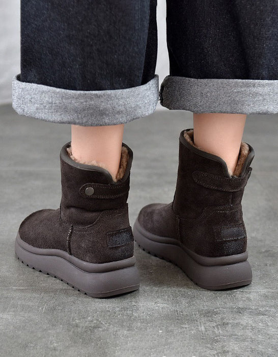 Botines de piel retro hechos a mano para mujer | Zapatos de regalo