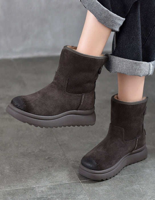 Botines de piel retro hechos a mano para mujer | Zapatos de regalo