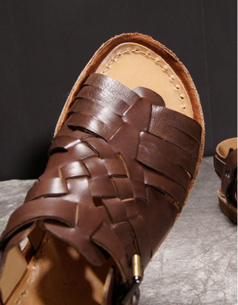 Handmade Woven Vintage Roman Sandals Slingback(35-45) May Shoes Collection 2023 270.00
