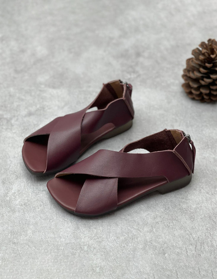 Cross-strap open toe sandals_5733 main image 0
