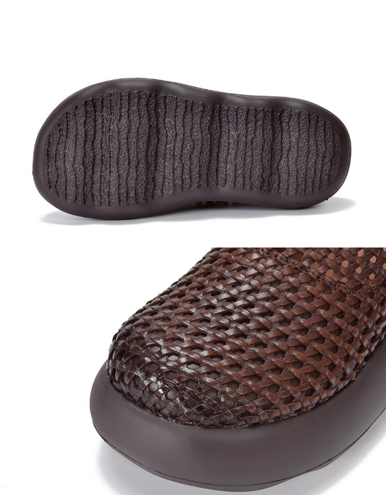 Original Design Summer Hollowed Woven Platform Sandals Feb Shoes Collection 2026 95.00