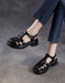 Summer Leather Woven Close Toe T-strap Sandals July Shoes Collection 2026 83.00