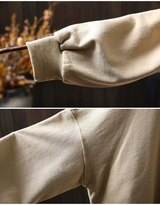 Plus Size Spring Casual Loose Round Neck Sweatshirt