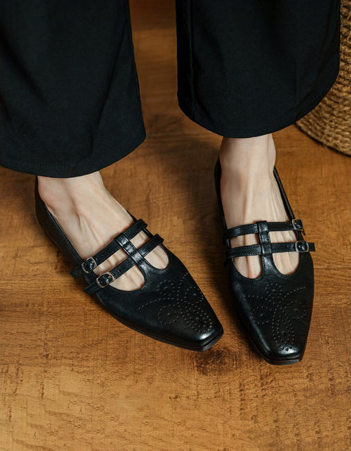 Pointed Toe Brogue Style Double Strap Mary Janes March Shoe Collection 2026 113.00