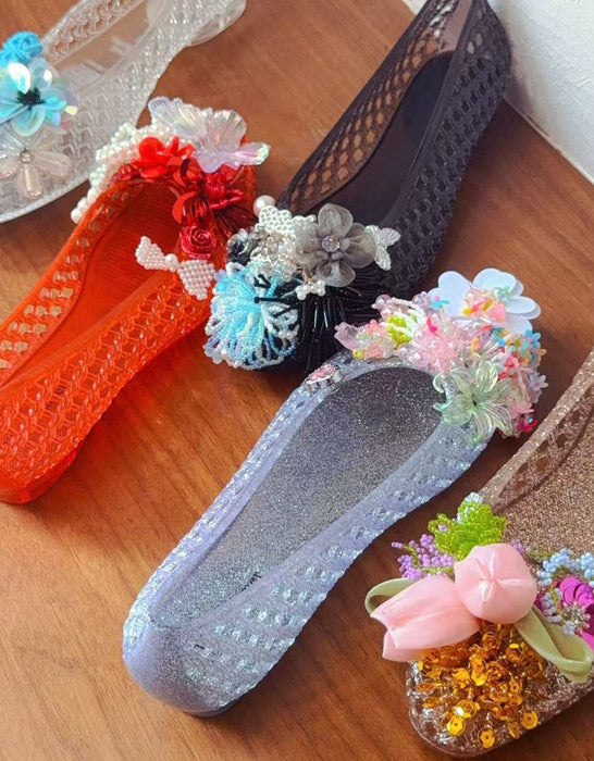 Pointed Toe Summer Jelly Shoes