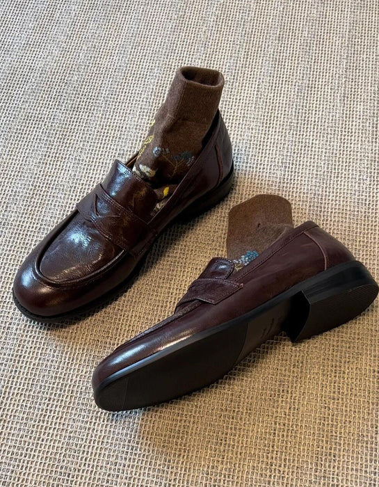 Real Leather Classic British Style Loafers