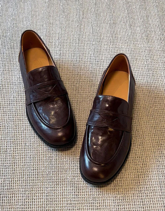 Real Leather Classic British Style Loafers