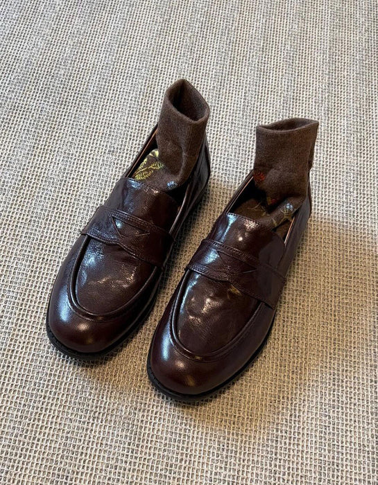 Real Leather Classic British Style Loafers