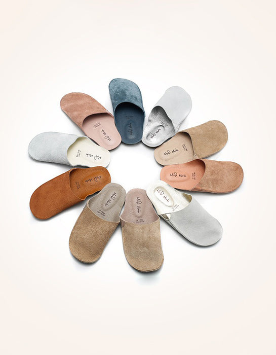 Real Leather Comfortable Suede Slippers Obiono Feb Shoe Collection 2026 95.00