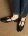 Real Leather Handmade Brogue Style T-strap Mary Jane Shoes April Shoes Collection 2026 105.00