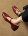 Real Leather Handmade Brogue Style T-strap Mary Jane Shoes April Shoes Collection 2026 105.00