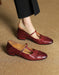 Real Leather Handmade Brogue Style T-strap Mary Jane Shoes April Shoes Collection 2026 105.00