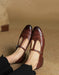 Real Leather Handmade Brogue Style T-strap Mary Jane Shoes April Shoes Collection 2026 105.00