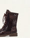 Real Leather Hollow Mid-Calf Wide Toe Box Boots April Shoes Collection 2026 129.00