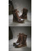 Real Leather Hollow Mid-Calf Wide Toe Box Boots April Shoes Collection 2026 129.00