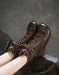Real Leather Hollow Mid-Calf Wide Toe Box Boots April Shoes Collection 2026 129.00