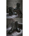Real Leather Hollow Mid-Calf Wide Toe Box Boots April Shoes Collection 2026 129.00