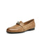 Real Leather Pointed Toe Metal Buckle Front Loafers may Shoes Collection 2026  95.00